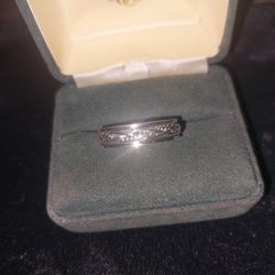 Sterling Silver Men's Band 5mm Sz 9