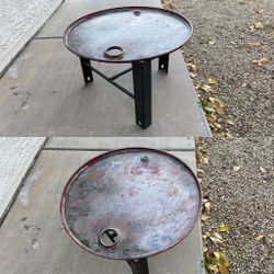 Rustic Plate End Table
