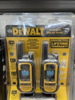 New Dewalt Walker Talkie Heavy Duty Model: DXFRS300 ( 22 CHANNEL )