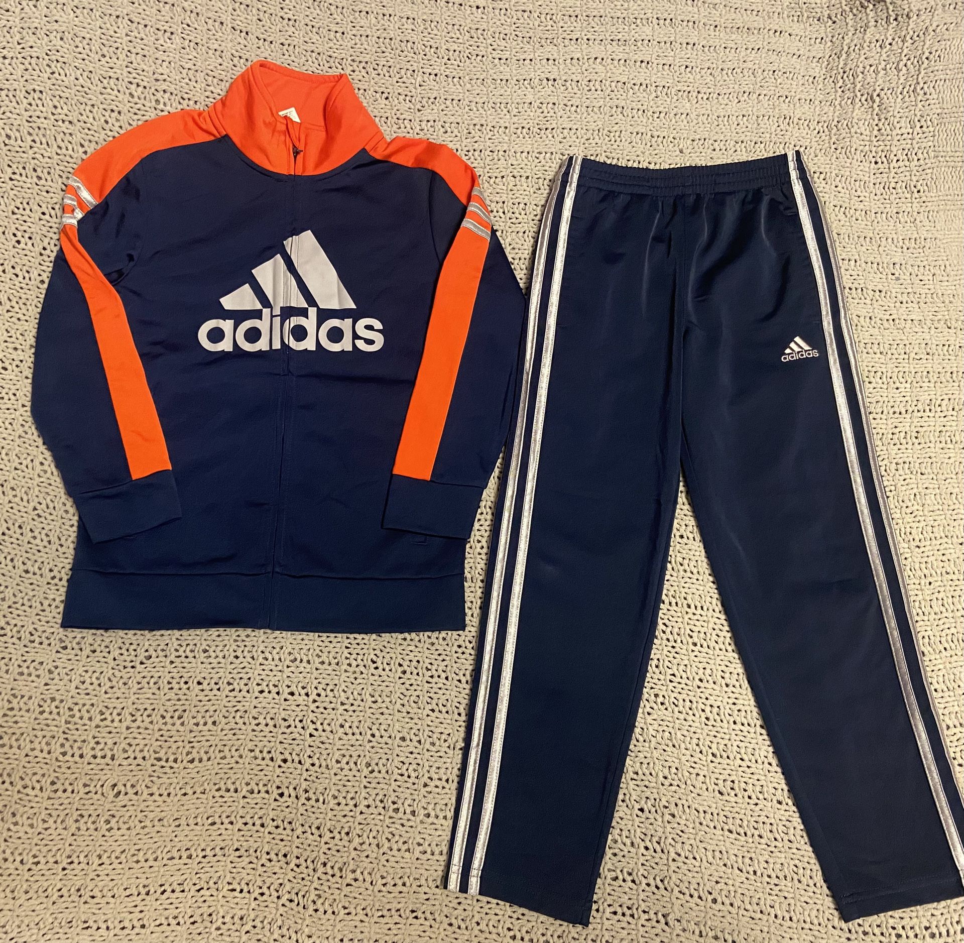 Boys Adidas Track Suit Set Size 7