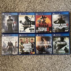 (8) PS4 Games