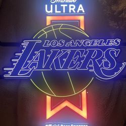 Neon  Beer Light LA Lakers 