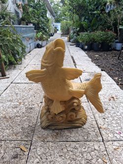 Koi statue