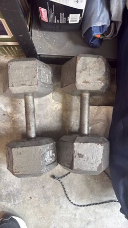 Pair of 45lbs dumbbells