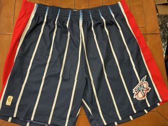 Houston Rockets 1996-97 Mitchell & Ness Big & Tall Hardwood Classics Team Swingman Shorts - Navy