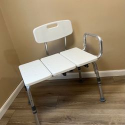 New- Carex Bathtub Transfer Bench Bench & with Adjustable Legs