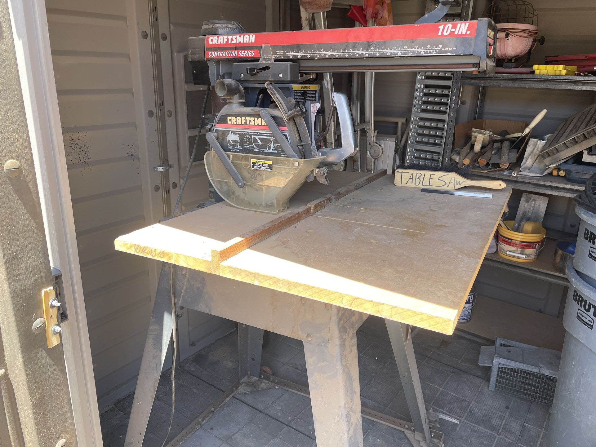 Radial Arm Saw And Compressor