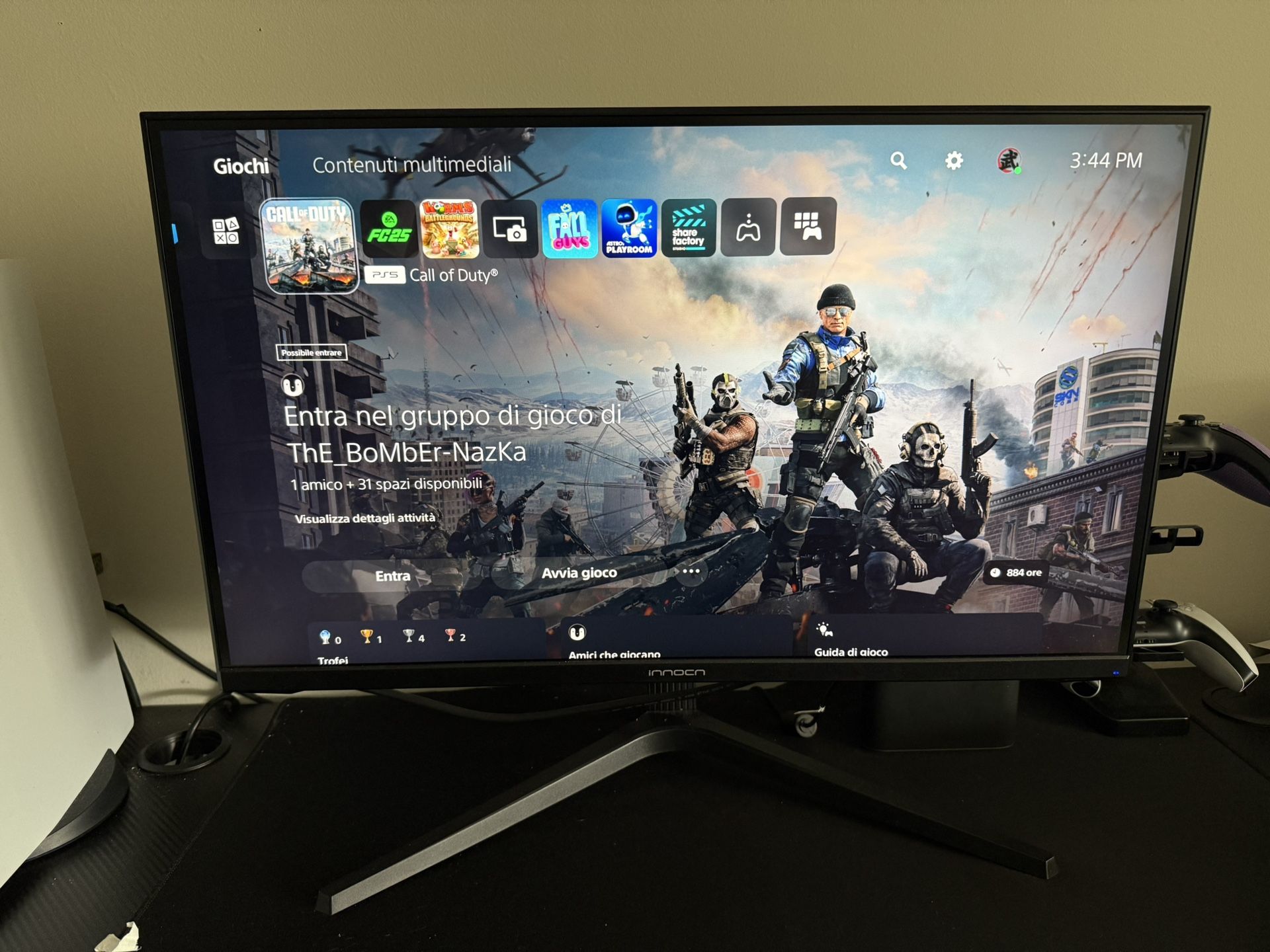 INNOCN 27G1V 27 Inch Monitor 4K 144Hz  Gaming Monitor 