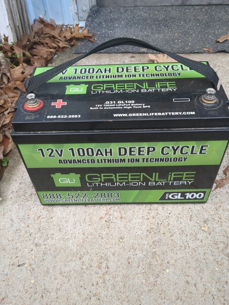 Greenlife 12v 100ah Lithium Ion Battery GL 100