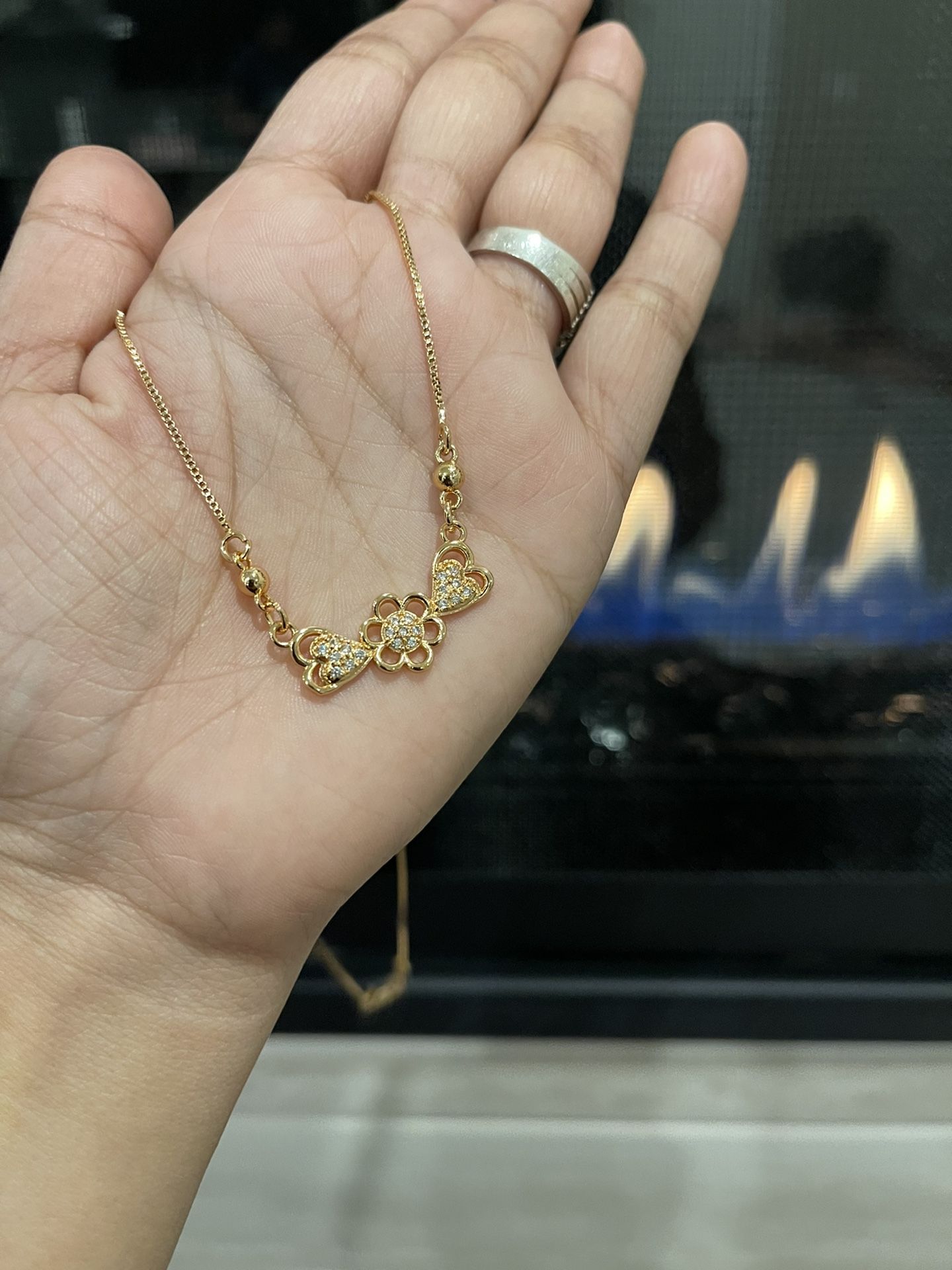 22 carat Gold Plated Necklace With Pendent