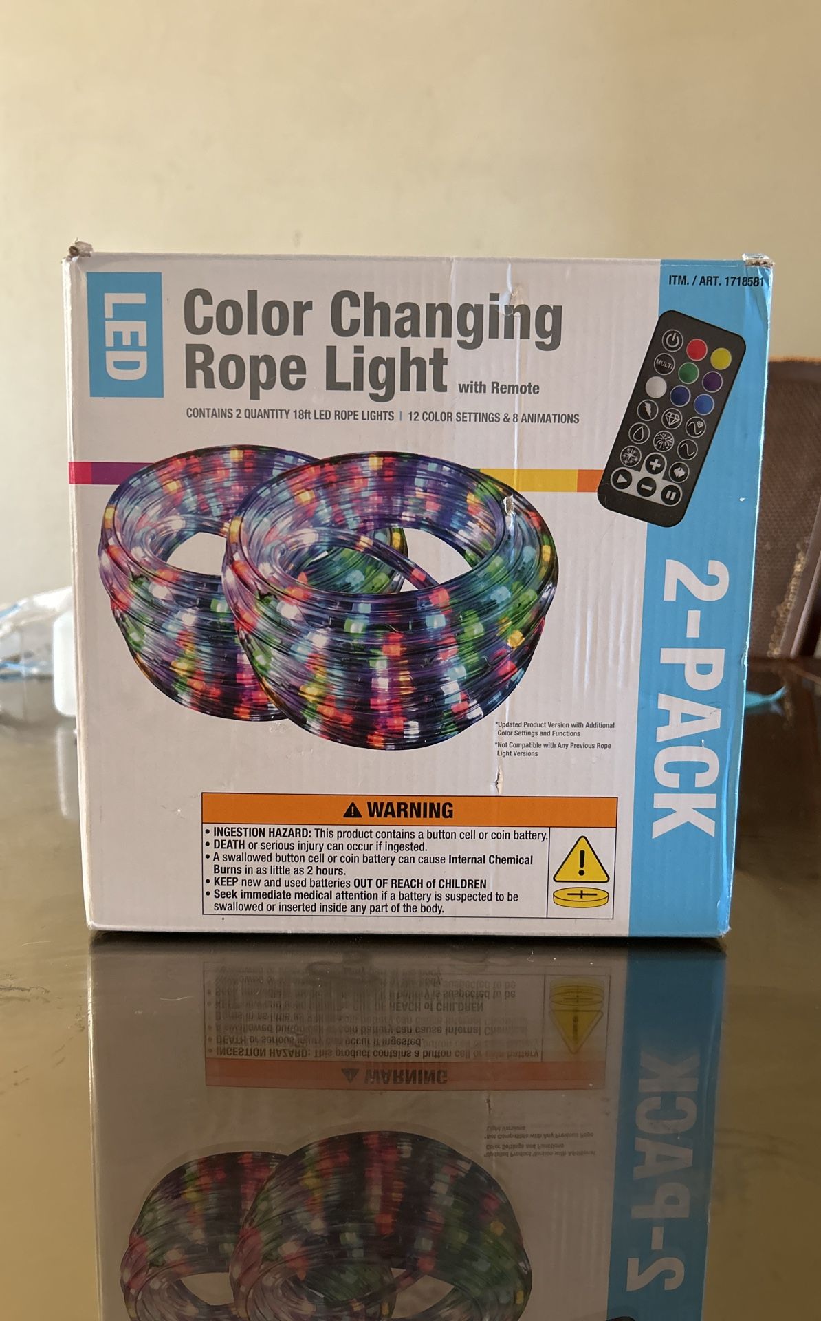 LED Color Changing Rope Light With Remote