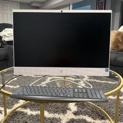 HP all in one desktop with Logitech keyboard