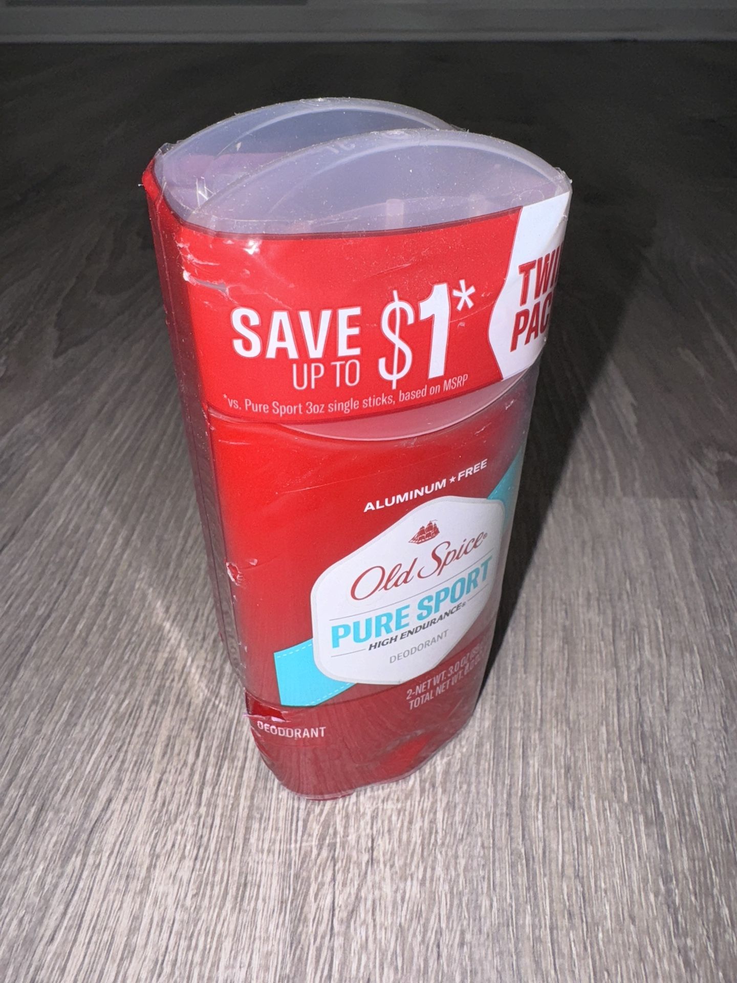 Old Spice High Endurance Anti-Perspirant Deodorant for Men, Pure Sport Scent, 3.0 oz Twin Pack
