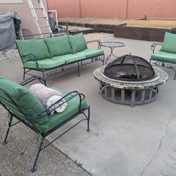 Rod Iron Couch & Chairs 