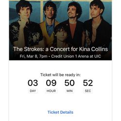 The Strokes Cincert Ticket March 8th