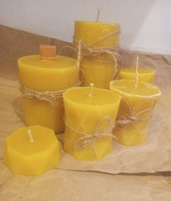 100% NATURAL BEESWAX CANDLES