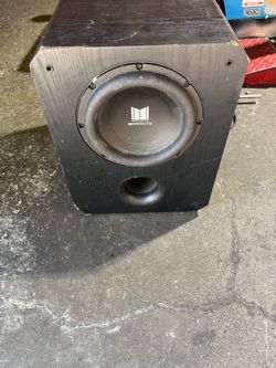 Monolith THX Certified 10in Powered Subwoofer 500W RMS Wired Black