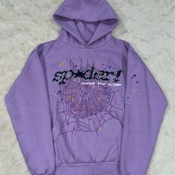 Sp5der Purple Hoodie Sweatshirt