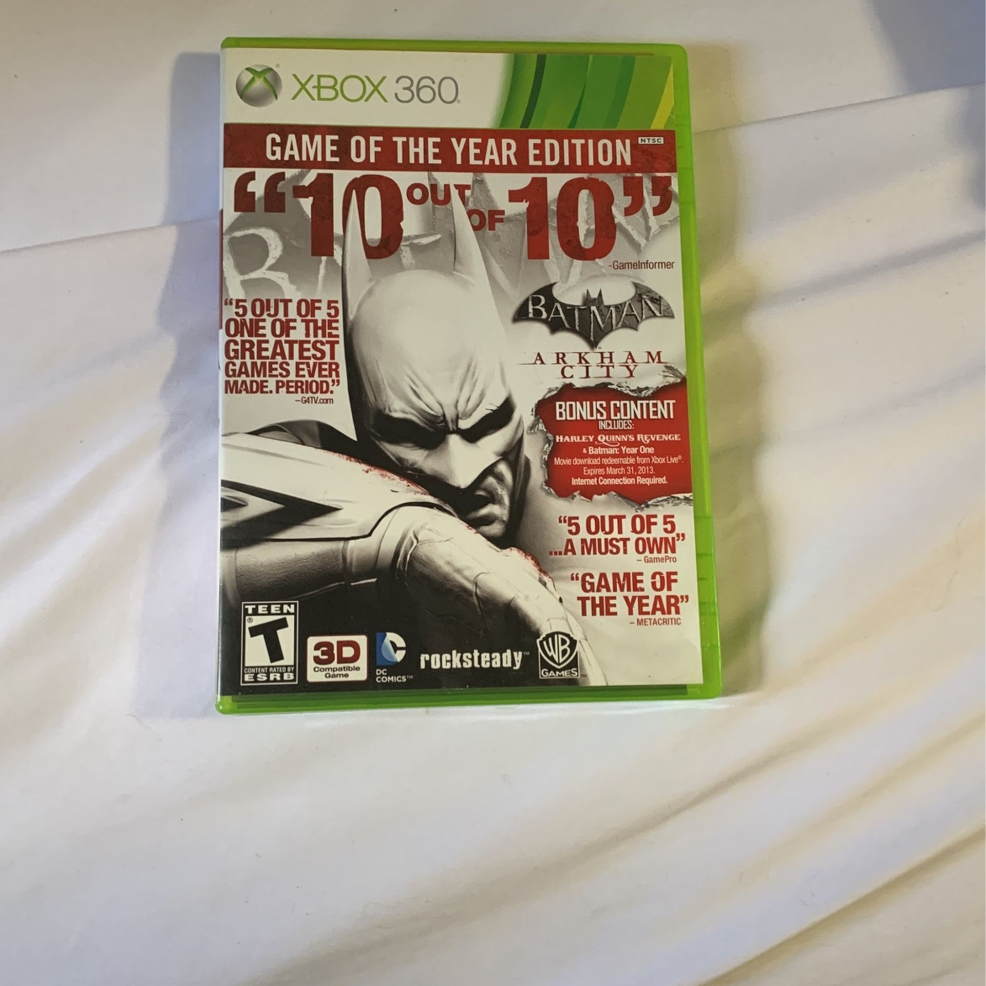 Batman Arkham City And Asylum Xbox 360