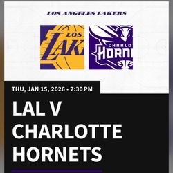 Lakers Vs Hornets - Thu Jan 15