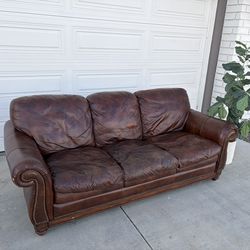 Leather sofa