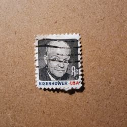 Old Eisenhower Postage Stamp 
