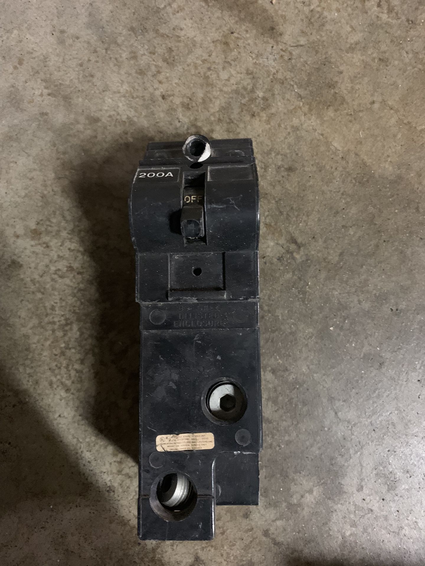 Siemens 200 Amp Main Breaker 