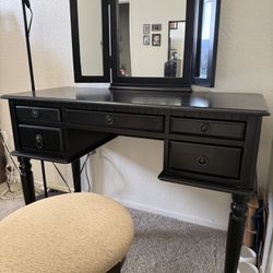 Black Wood Vanity