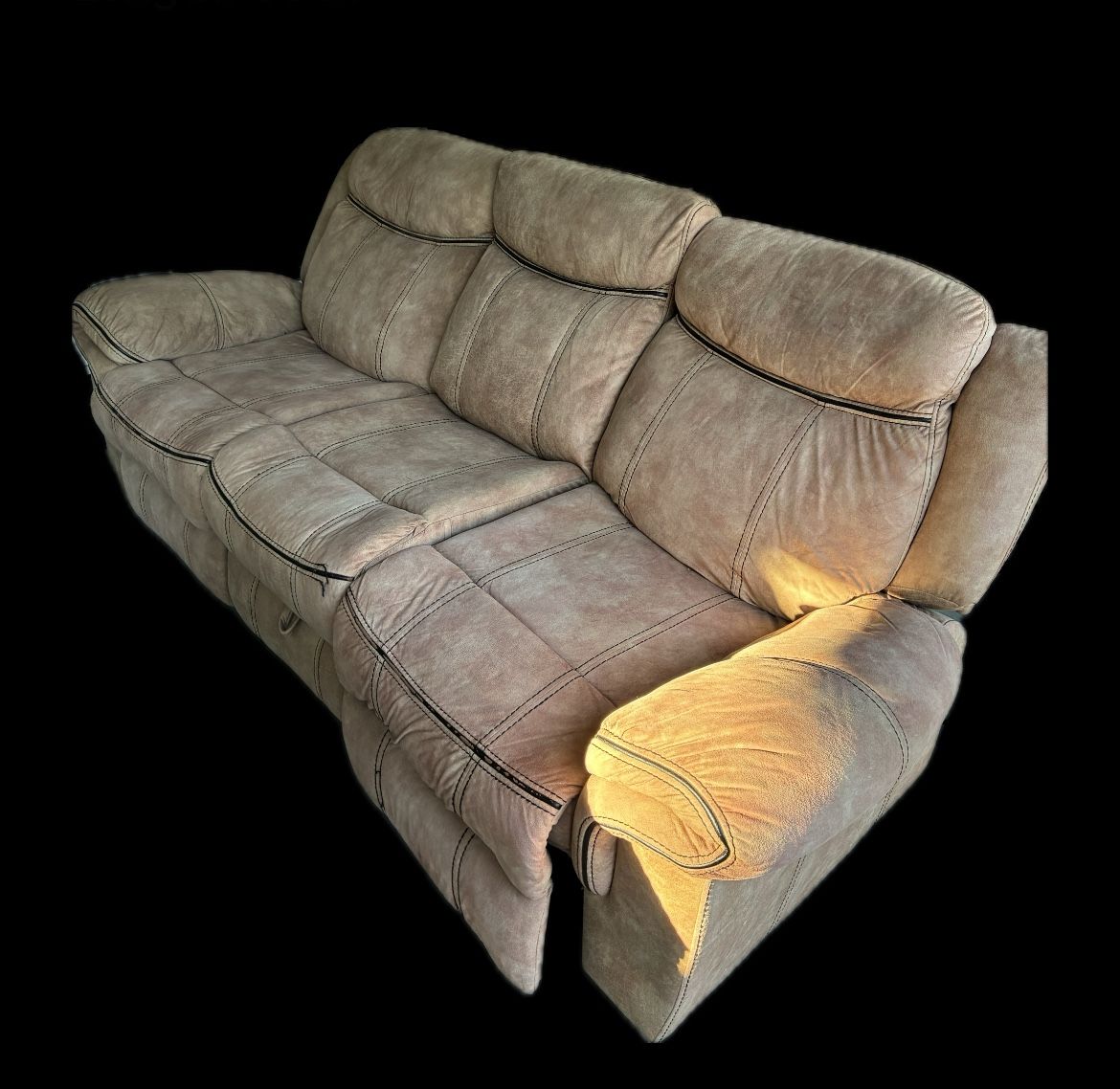 Brown Charging Sectional Reclining Couch (Accepting Best Offer)