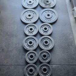 70 lbs Standard 1” Weight Plate …. Home Gym Fitness….