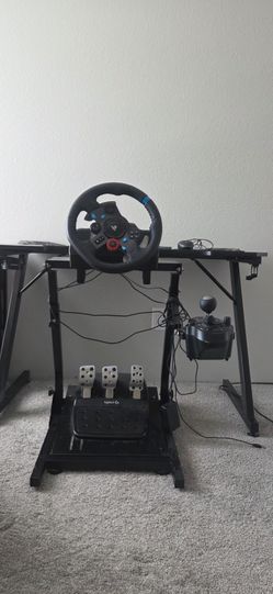 Logitech G29 Racing Simulator Setup - Wheel, Pedals, Shifter & Stand -