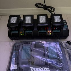 Makita 4 battery charger NEW