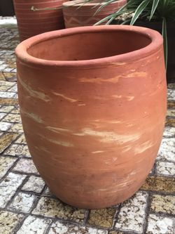 Planter plant pot ceramic handmade 12.5”Hx11”W