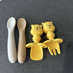 New Silicone Utensil Set Winnie The Pooh & Samico