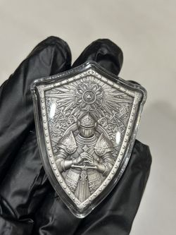 Komsco Silver Crusaders Shield 2oz Stacker