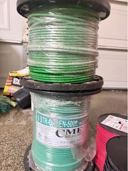 CME 6 AWG Green Electrical Wire Spool 500ft