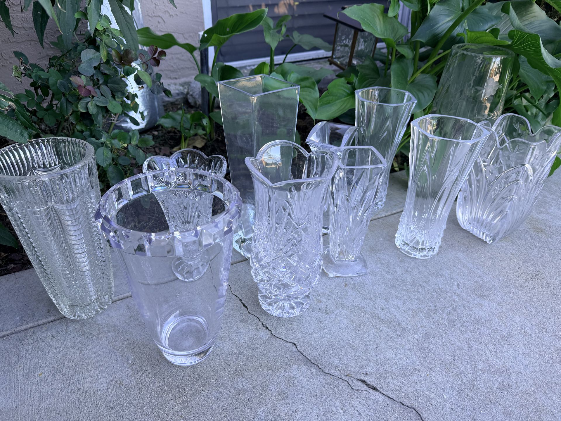 Crystal Flower vase $15 each