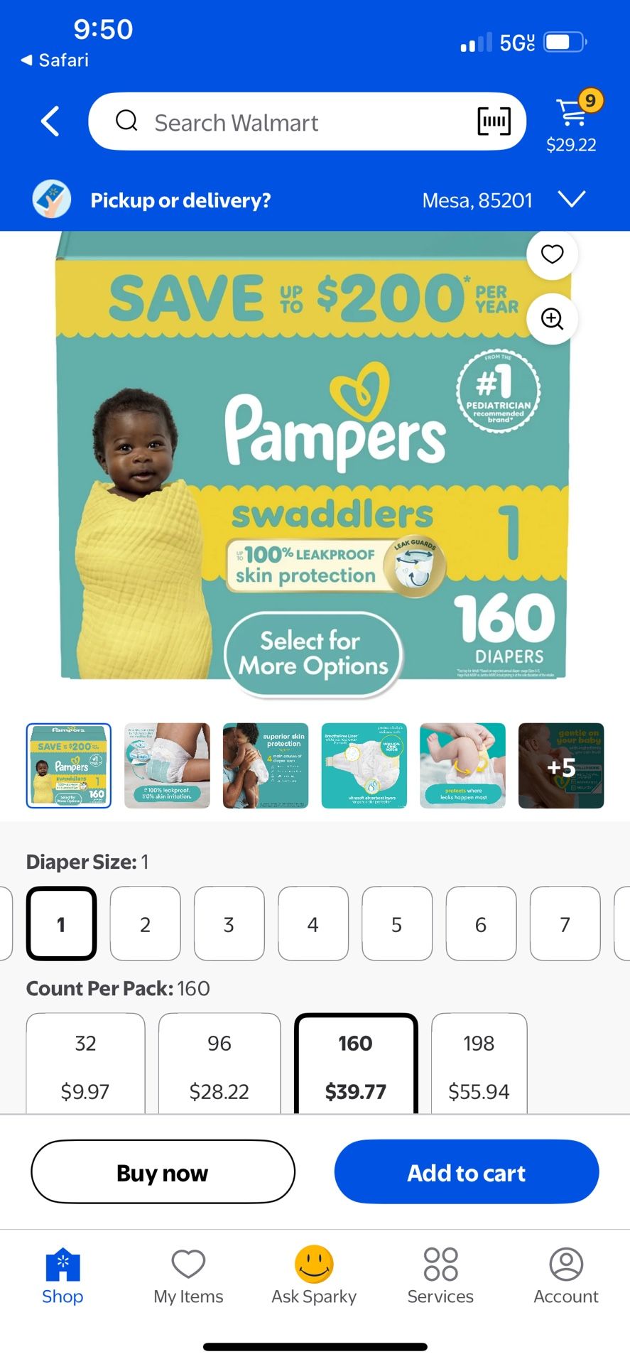 Pampers Size 1