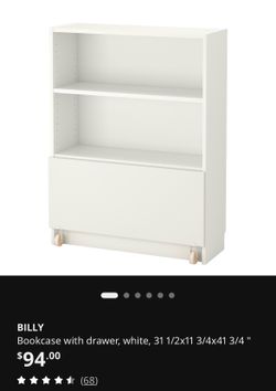 4 Billy Bookcases with Drawers