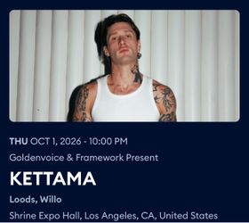 Kettama 10/1 @ The Shrine