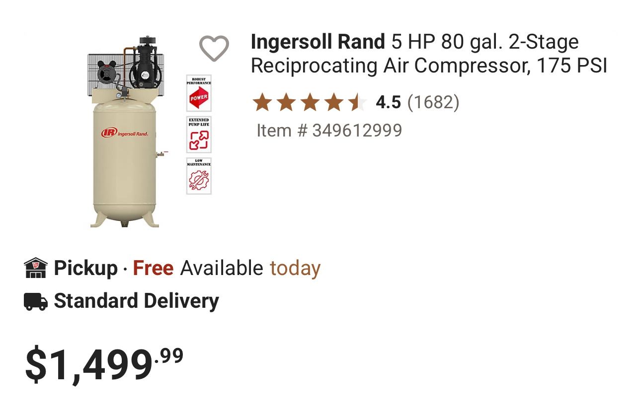 80gal Compressor