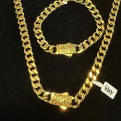 Jewellery Set Plated Gold 