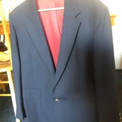 Men Mervyn's Cambridge Dark Blue Jacket Blazer Size M-L