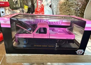 Diecast 1979 Scottsdale Pickup Truck Sport Pink