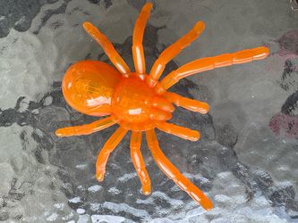 Orange spider plastic
