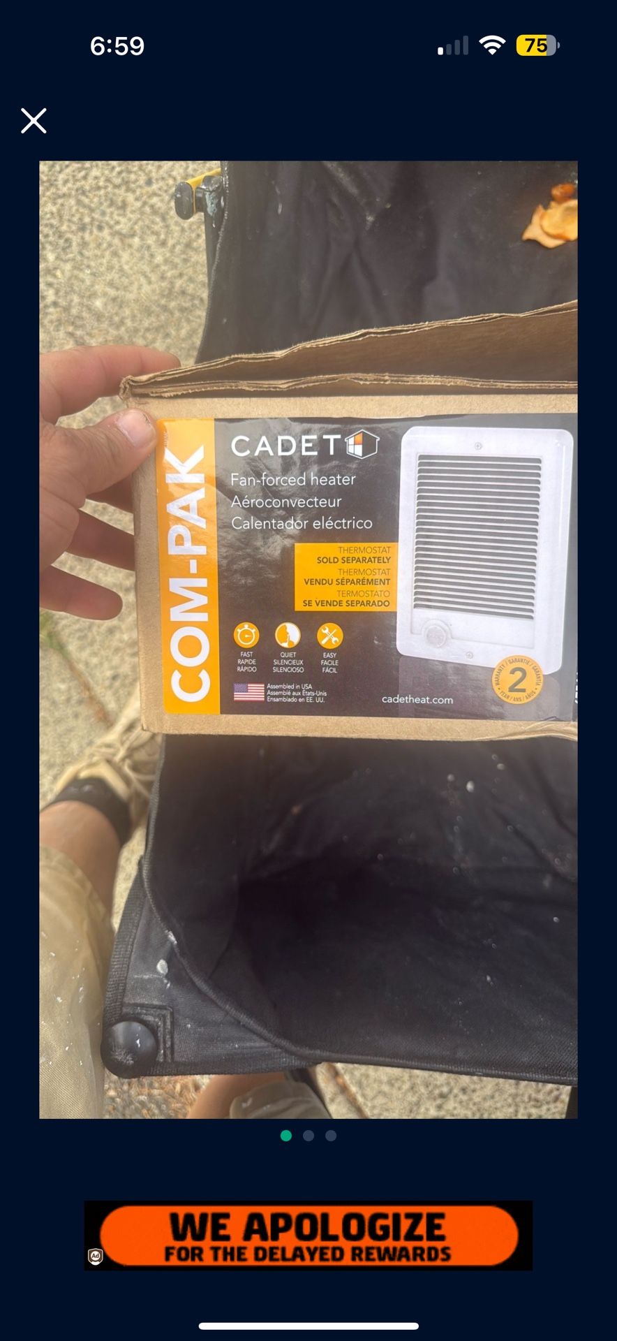 Cadet Fan Wall Heater