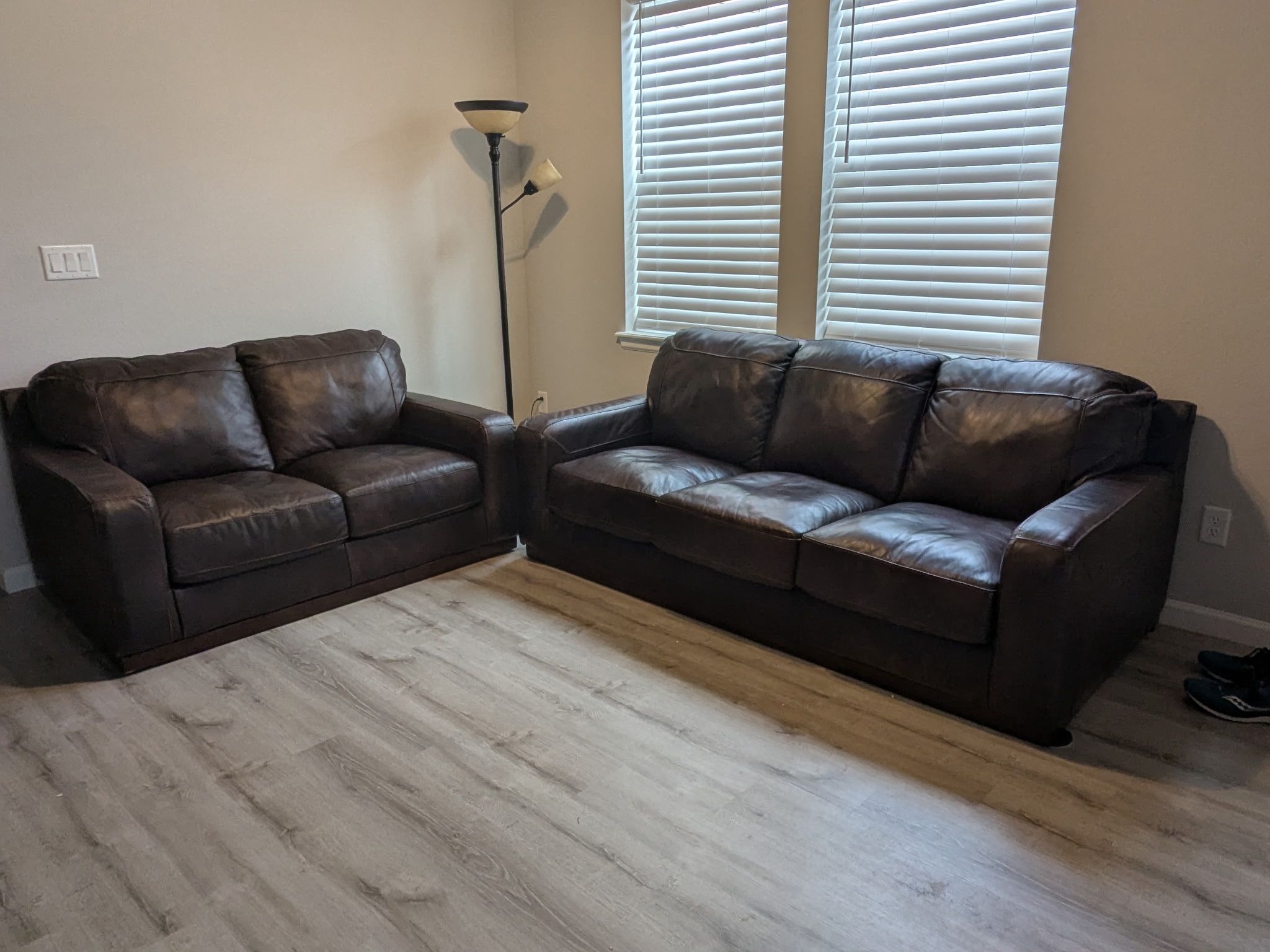 Leather Couch & Loveseat