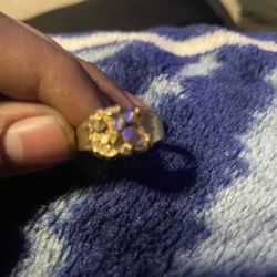 10k gold nugget ring