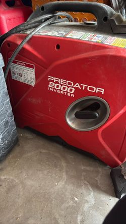 Inverter Generator Gas Only Predator 2000 Gas Only