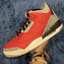 Jordan 3 Red Unite Size 9.5